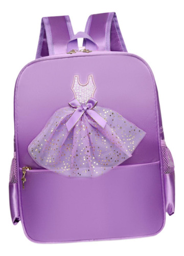 Mochila De Baile De Ballet Con Bolsa De Encaje Violeta