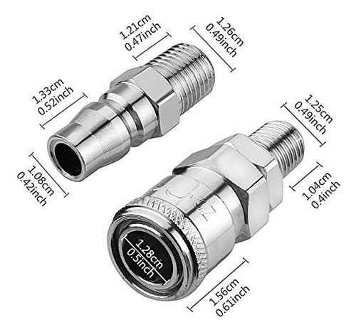 Air Compressor Pressure Regulator With Dial Gauge, 0-17...