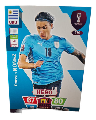 Adrenalyn Qatar 2022 Panini Darwin Nuñez Uruguay