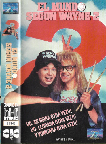 El Mundo Según Wayne 2 Vhs Nuevo Mike Myers Tia Carrere