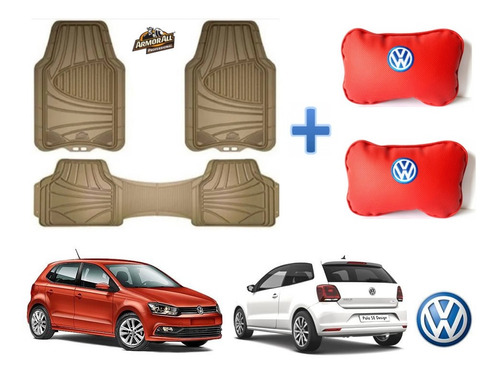 Kit Tapetes Armor All + Cojines Vw Polo 2014 A 2023