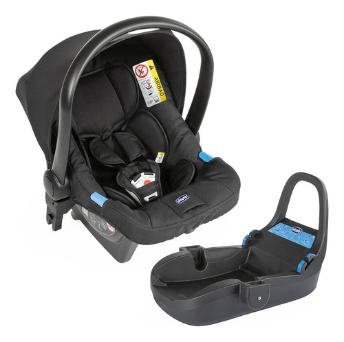 Huevito Chicco kaily Cadeirinha Auto Kaily Com Base Black Liso negro