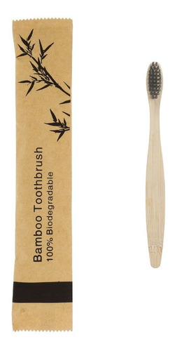 Cepillo Dientes Bambú Biodegradable Suave Ecológico 5und