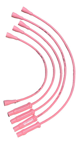 Cables De Bujías Ferrazzi 9mm Legado Rosa Fiat 125 Nafta Gnc