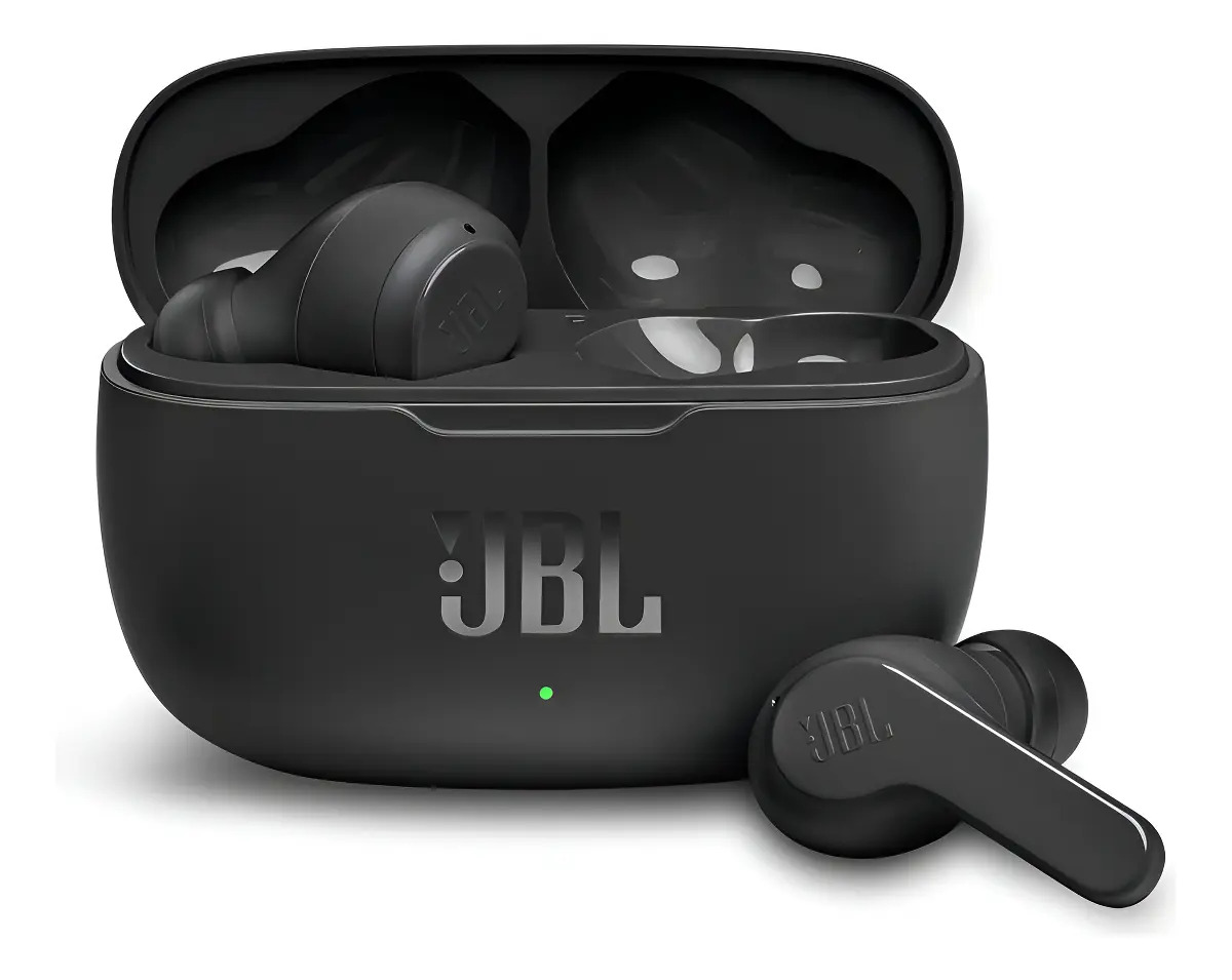 Fone Jbl Wave 200 Atè 20h De Reprodução Sem Fio Bluetooth Cor Preto