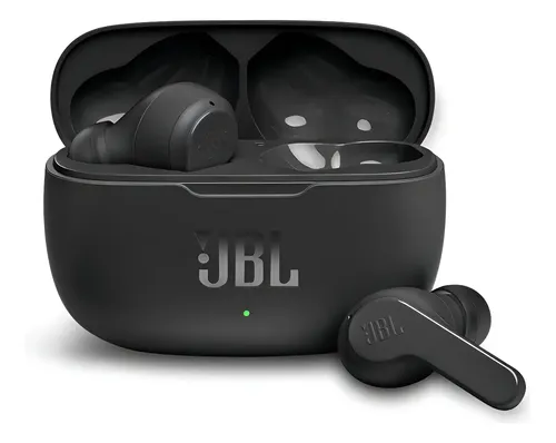 Fone Jbl Wave 200 Atè 20h De Reprodução Sem Fio Bluetooth Cor Preto