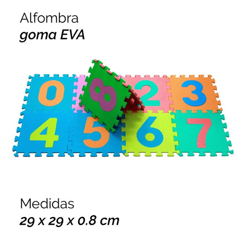 Imagen 2 de 4 de Alfombra Goma Eva X10 Diseño Numero 2455