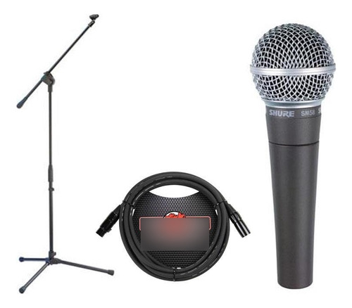 Shure Paquete De Micrófono Vocal Dinámico Cardioide Sm58-lc