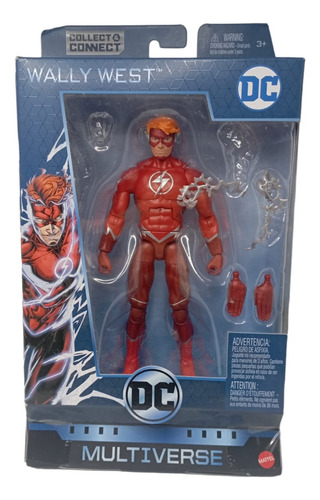 Dc Multiverse The Flash Wally West Sin Baf Mattel (Usado)