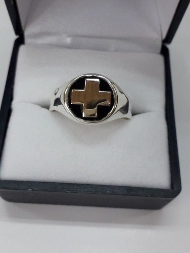Anillo Plata Y Oro Enfermera