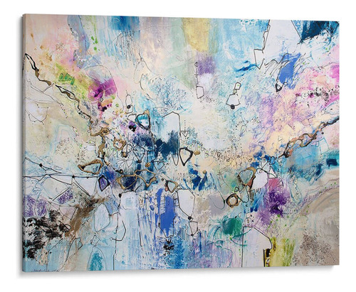 Canvas Lab Cuadro Arco Iris Azul Iii 60x45, Jennifer Gardner