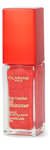 Labial Lip Comfort Oil Shimmer Clarins Acabado Cremoso Color Red hot