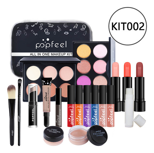 Conjunto Básico De Cosméticos Q All-in-one Girl Compacto E L