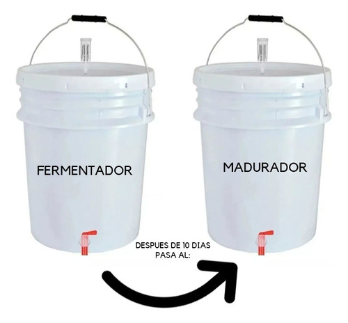 Fermentador Y Madurador Kit Para 20l Cerveza Artesanal