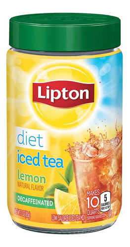 Te Lipton En Polvo Dieta Limon Descafeinado Iced Tea 85g