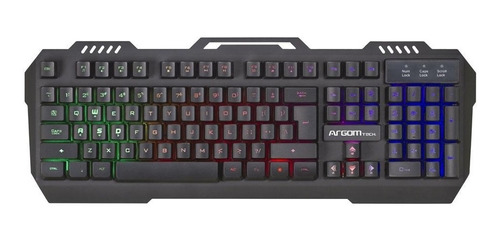 Teclado Gaming Usb Alámbrico Kb56 Retroiluminado Argom Tech 