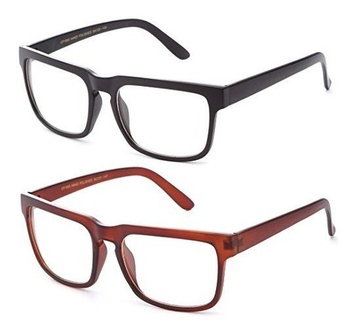 Montura - Newbee Fashion - Unisex Squared Frame Plain Clear 