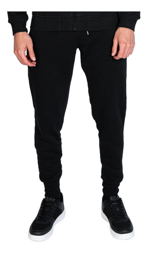 Logo Tape Pantalon Zant Negro Jogger Hombre Kappa Kappa