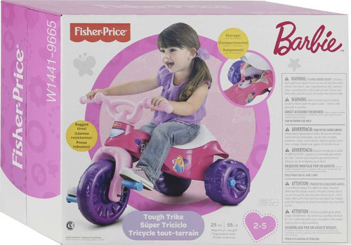 Imagen 5 de 5 de Triciclo Bicicleta Fisher Price Barbie Original Niña