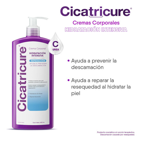 Crema Corporal Cicatricure Hidratación Intensiva X 400 Ml