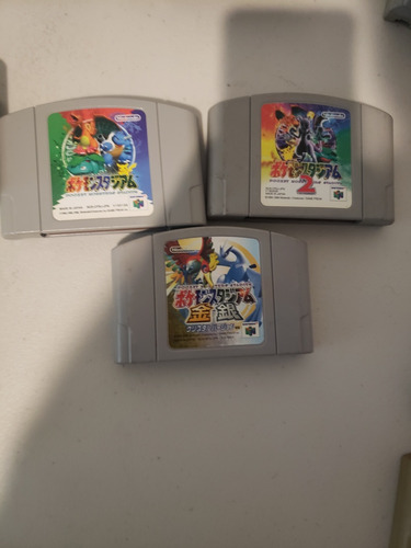 Set De Juegos De Pokemon Nintendo 64