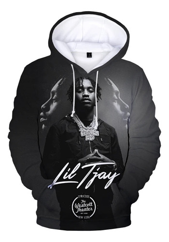 Sudadera De Manga Larga Con Estampado 3d Del Rapero Lil Tjay