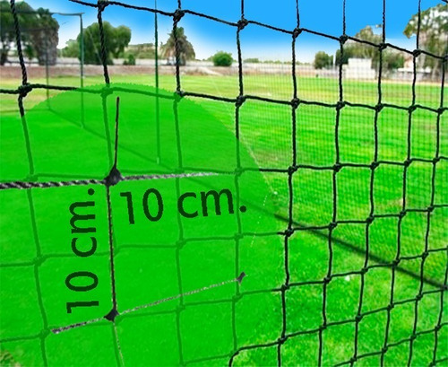 Red Portería Malla Deporte Perimetral 30x8m Cuadros 10x10 Cm