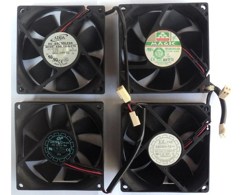 Cooler Ventilador De 8 Cmts 12 Volt Con Conector De 2 Pines