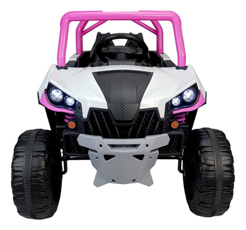 Montable Electrico Para Niños Coche A Control Remoto Luz 12v Color Rosa