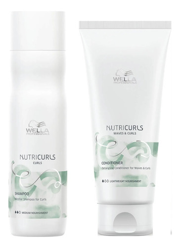 Shampoo + Acondicionador Wella Nutricurls