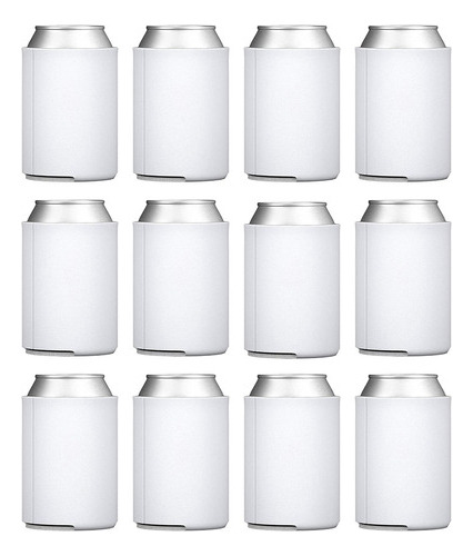 Enfriadores De Latas De Cerveza En Blanco  12 Unidades  P