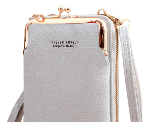 2 Monedero De La Cartera Del Monedero De Crossbody De Gris