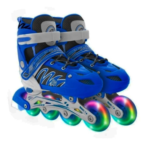 Patines Rollers Para Niños Extensible Ruedas Rgb Protección