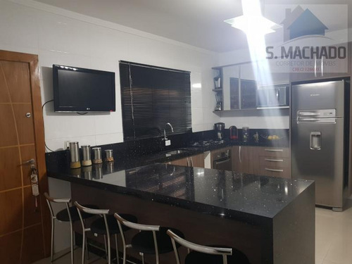 Imagem 3 de 15 de Sobrado Para Venda Em Santo André, Parque Marajoara, 3 Dormitórios, 1 Suíte, 2 Banheiros, 2 Vagas - Ve1626_2-1024663