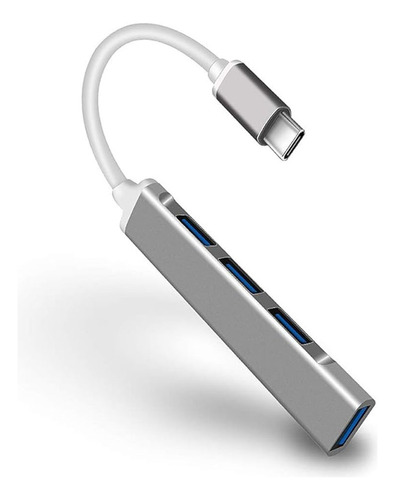 Adaptador Hub Extensor 4 Portas Tipo C Para Usb Pc Notebook