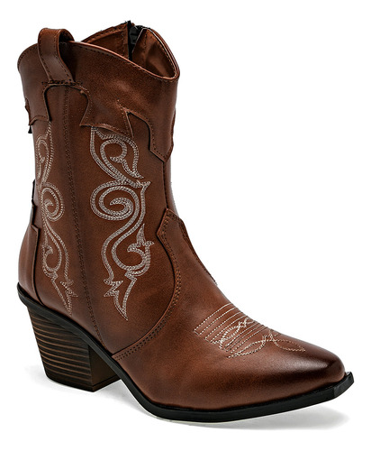 Bota Vaquera Mimar Texas Color Cafe Para Mujer Tx8