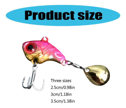 (a-9) Cuchara Giratoria De Metal Duro Para Cebos Para Peces,