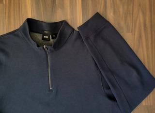 hugo boss zipper moletom com capuz