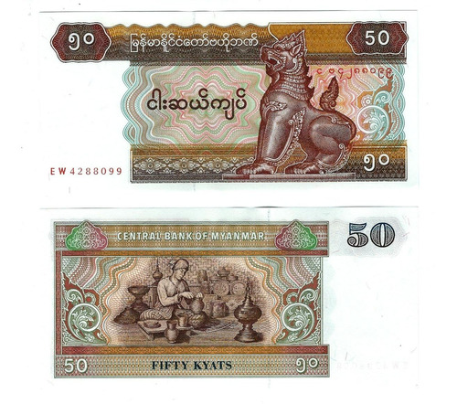 Birmania - Billete 50 Kyats 1994 - Unc