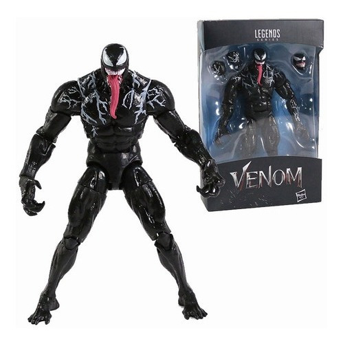Figura De Acción Marvel Legends Serie Spider-man 18cm Venom
