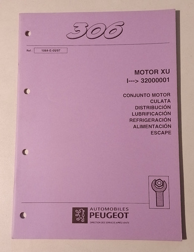 Manual Taller Peugeot 306  Motores Xu 