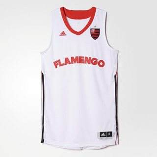 camisa basquete flamengo branca