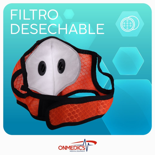 Imagen 7 de 9 de Cubrebocas N95 Lavable Reusable Deportivo 2 Válvulas 3 Pzas