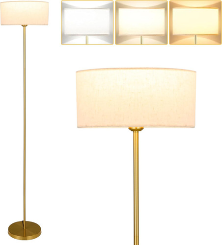 Lámpara De Pie Moderna Led Regulable De 3 Colores
