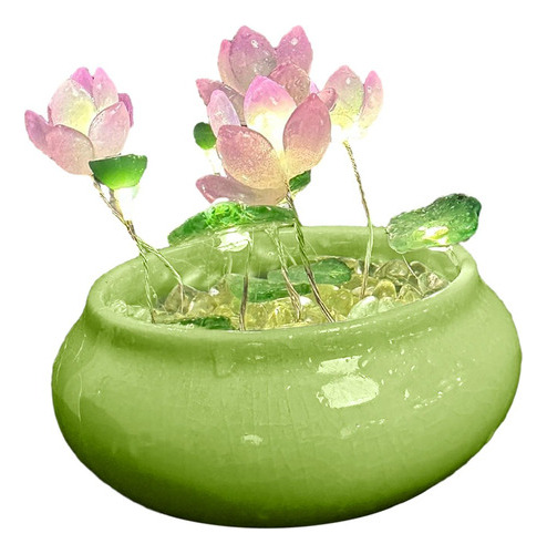 Lámpara De Mesa Decorativa Lotus Night Light Para Cumpleañer