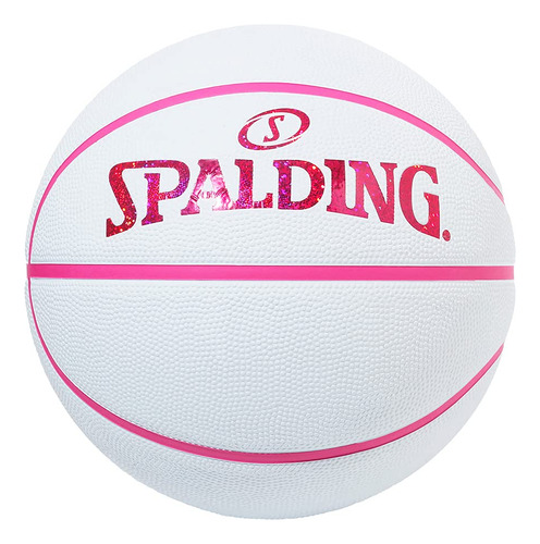 Spalding 84-535j Basketball Hologram White X Pink No. 6 Bal.