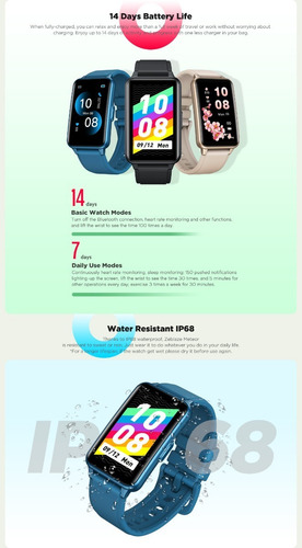 Imagem 3 de 9 de Relógio Smartwatch Zeblaze Meteor Á Prova D`água