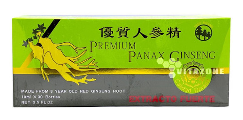 Imagen 1 de 5 de Ginseng Panax Premium 30 Frascos De 10 Ml Tree Brand