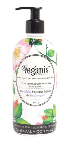 Leche Reparadora Cafeína & Rosa Mosqueta Veganis 500g