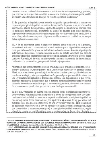 Código Penal Ciudad De México (distrito Federal) Comentado 2024. Con Comentarios, Fundamento Constitucional, Correlaciones Y Jurisprudencia. Y Legislación Complementaria En Materia Penal